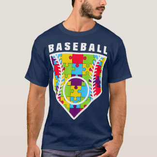 T-shirt Sensibilisation sur l'autisme de baseball