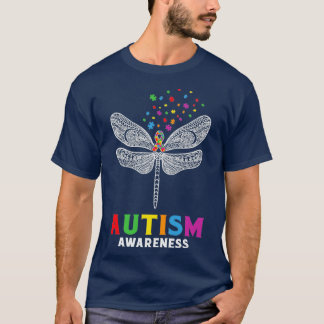 T-shirt Sensibilisation sur l'autisme de casse-tête de lib