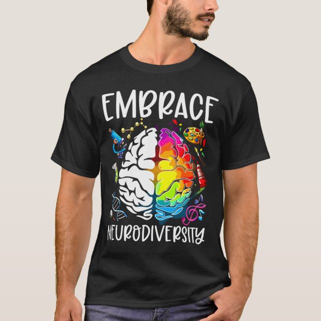 T-shirt Sensibilisation sur l'autisme de la neurodiversité (Devant)
