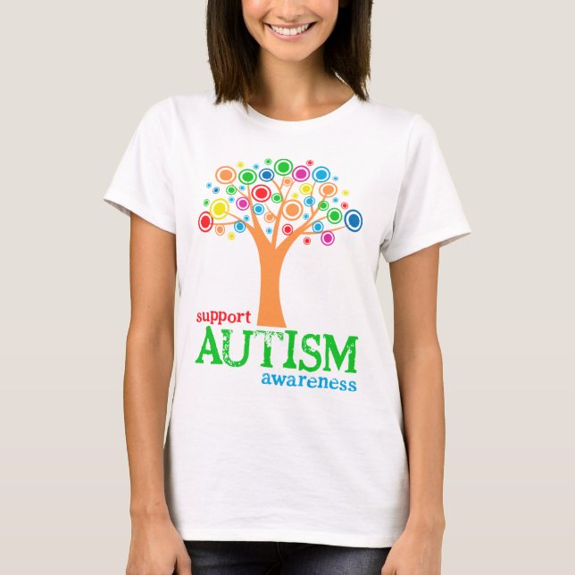 T-shirt Sensibilisation sur l'autisme de soutien (Devant)