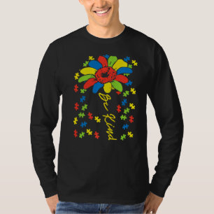T-shirt Sensibilisation sur l'autisme de tournesol soutien