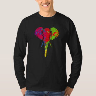 T-shirt Sensibilisation sur l'autisme d'éléphant coloré Wi