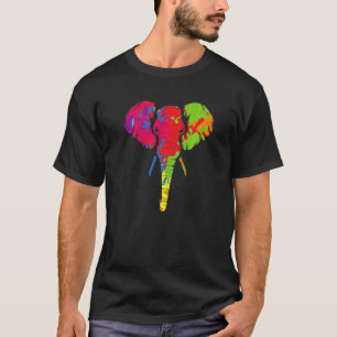 T-shirt Sensibilisation sur l'autisme d'éléphant coloré Wi