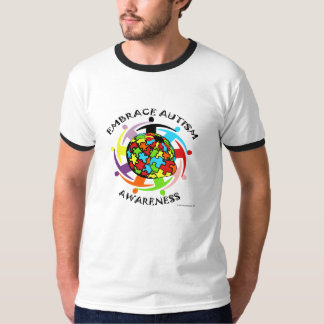 T-shirt Sensibilisation sur l'autisme d'étreinte
