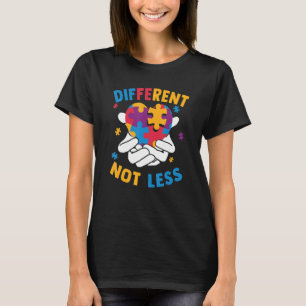 T-shirt Sensibilisation sur l'autisme Différente Pas Moins