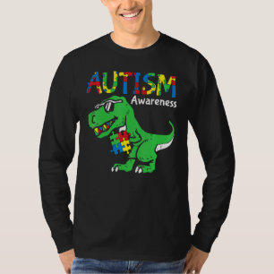 T-shirt Sensibilisation sur l'autisme Dino Autistic Toddle