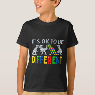 T-shirt Sensibilisation sur l'autisme Dinosaur Enfants Gar