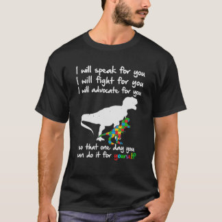 T-shirt Sensibilisation sur l'autisme Dinosaur Maman Ensei