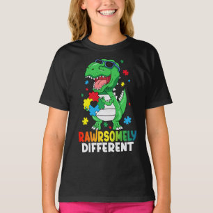 T-shirt Sensibilisation sur l'autisme Dinosaure radicaleme