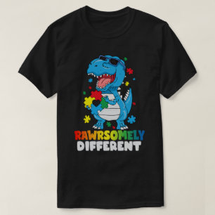 T-shirt Sensibilisation sur l'autisme Dinosaure radicaleme