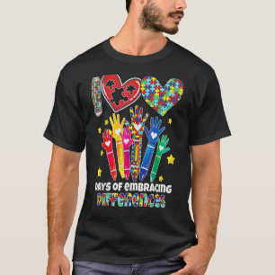 T-shirt Sensibilisation sur l'autisme Embrasser Différence