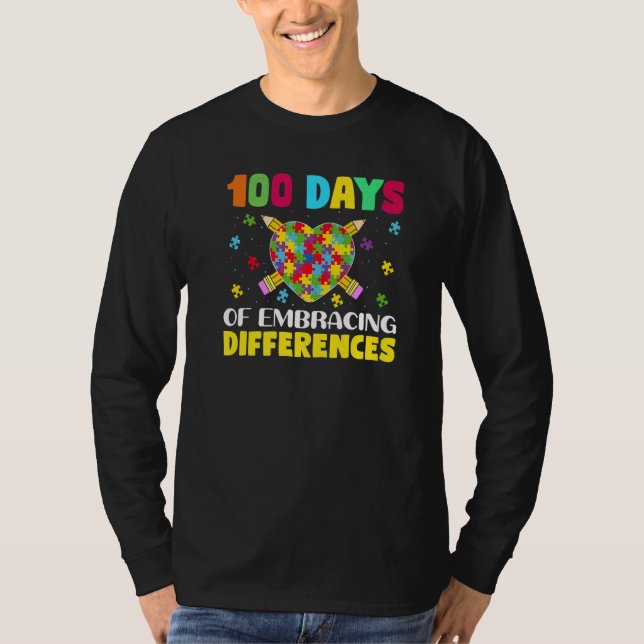 T-shirt Sensibilisation sur l'autisme Embrasser Différence (Devant)
