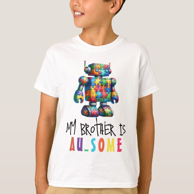 T-shirt Sensibilisation sur l'autisme Enfants Soutien fami (Devant)