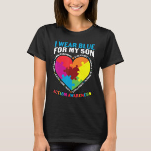 T-shirt Sensibilisation sur l'autisme Femmes Je Porte Du B