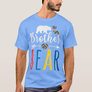 T-shirt Sensibilisation sur l'autisme Frère Ours Chemise L