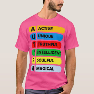 T-shirt Sensibilisation sur l'autisme Frère Tante Papa Mam