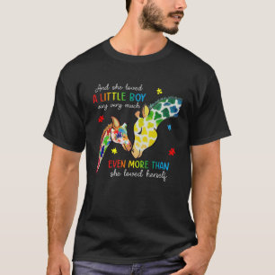 T-shirt Sensibilisation sur l'autisme Giraffe Mois Elle Ai