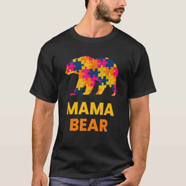 T-shirt Sensibilisation sur l'autisme J'Aime Quelqu'Un Ave (Devant)
