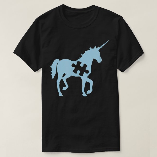 T-shirt Sensibilisation sur l'autisme, Jour de la licorne  (Design devant)