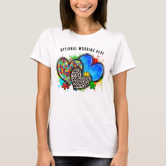 T-shirt Sensibilisation sur l'autisme mignonne (Devant)