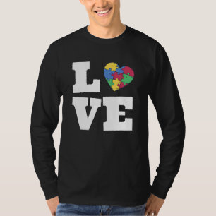 T-shirt Sensibilisation sur l'autisme mignonne Lote Puzzle