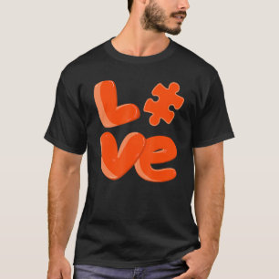 T-shirt Sensibilisation sur l'autisme mignonne Lote Puzzle