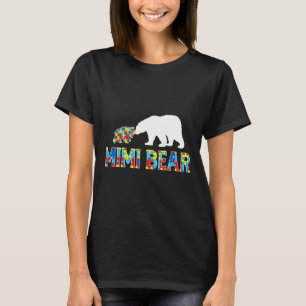 T-shirt Sensibilisation sur l'autisme Mimi Bear Puzzle Sup