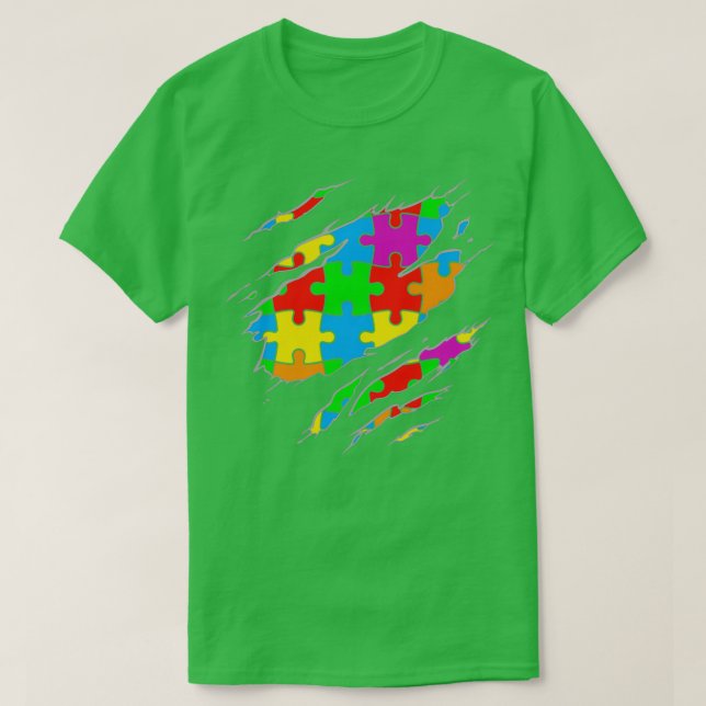 T-shirt Sensibilisation sur l'autisme Mois 1 (Design devant)