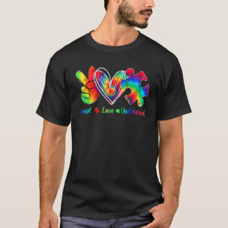 T-shirt Sensibilisation sur l'autisme Mois Accepter l'amou