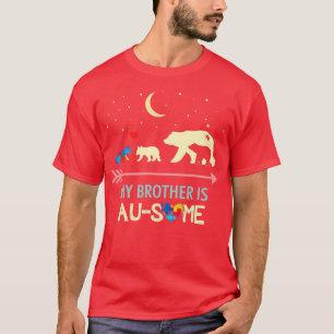 T-shirt Sensibilisation sur l'autisme Mon frère est AUSOME