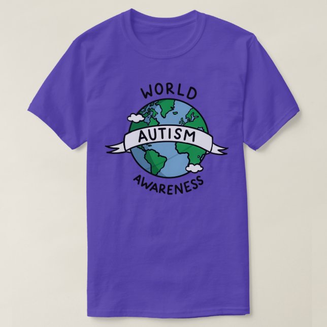 T-shirt Sensibilisation sur l'autisme mondiale (Design devant)