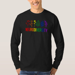 T-shirt Sensibilisation sur l'autisme Neurodiversité Fleur