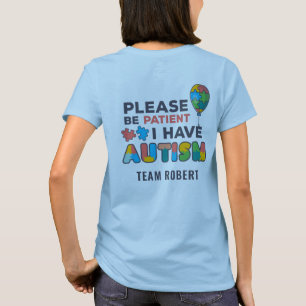 T-shirt Sensibilisation sur l'autisme personnalisée Soyez 