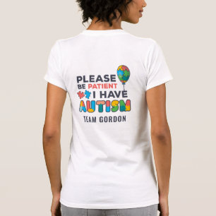 T-shirt Sensibilisation sur l'autisme personnalisée Soyez