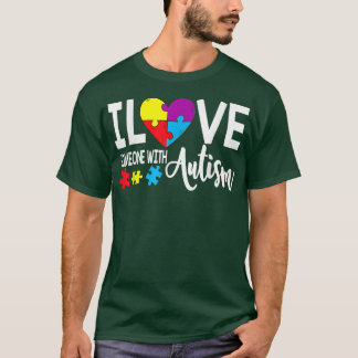 T-shirt Sensibilisation sur l'autisme Puzzle Cadeaux J'Aim