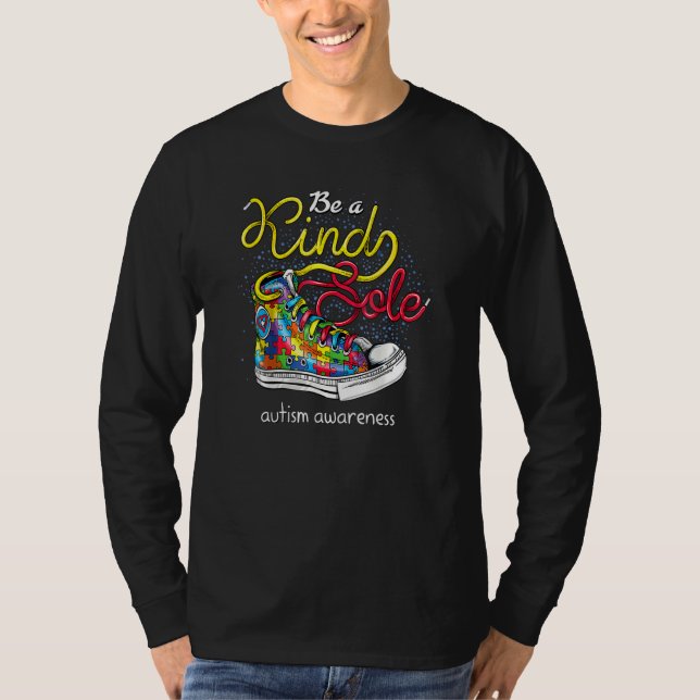 T-shirt Sensibilisation sur l'autisme Puzzle Chaussure Êtr (Devant)