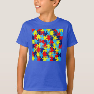T-shirt Sensibilisation sur l'autisme-Puzzle par Shirley T