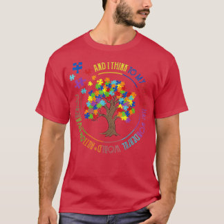 T-shirt Sensibilisation sur l'autisme Quel Monde Merveille