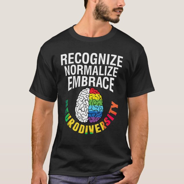 T-shirt Sensibilisation sur l'autisme Reconnaître Normalis (Devant)