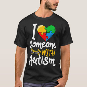 T-shirt Sensibilisation sur l'autisme Soeur en droit J'aim