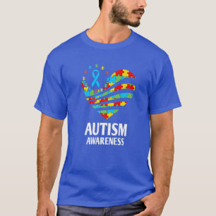 T-shirt Sensibilisation sur l'autisme Soutien cardiaque Fe