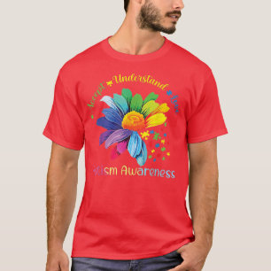 T-shirt Sensibilisation sur l'autisme Sunflower Accepter C