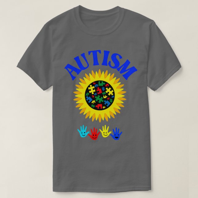 T-SHIRT SENSIBILISATION SUR L'AUTISME T (Design devant)