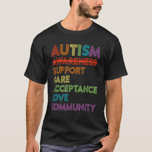 T-shirt Sensibilisation sur l'autisme T Soins de soutien a