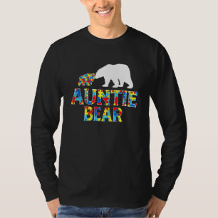 T-shirt Sensibilisation sur l'autisme Tante Ours Puzzle Su