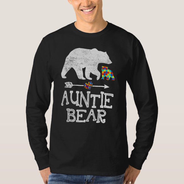 T-shirt Sensibilisation sur l'autisme Tante Ours Support A (Devant)