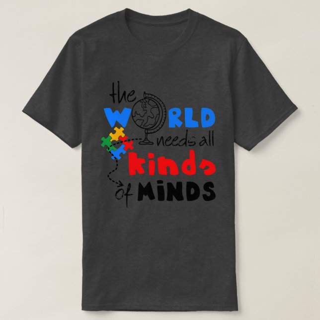 T-shirt Sensibilisation sur l'autisme Toutes Sortes D'Espr (Design devant)