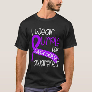 T-shirt Sensibilisation Toxicomanie au ruban pourpre 2