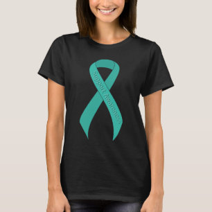 T-shirt Sensibilisation turquoise au soutien du carbone