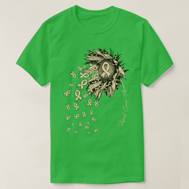 T-shirt Sensibilisation vaginale Fleurs de tournesol de fl (Design devant)